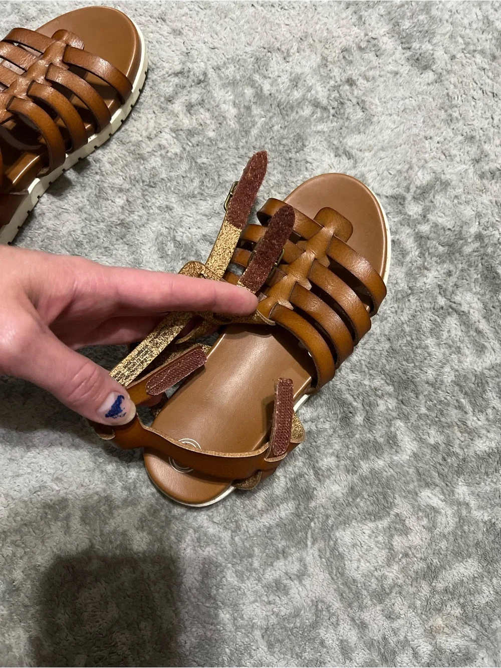 2 pairs of girls sandals. Size 11